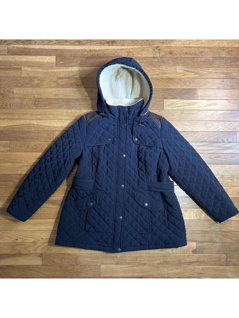 Laundry by Shelli Segal navy quilted jacket